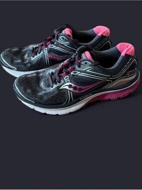 Saucony Women’s Black and Hot Pink Running Shoes